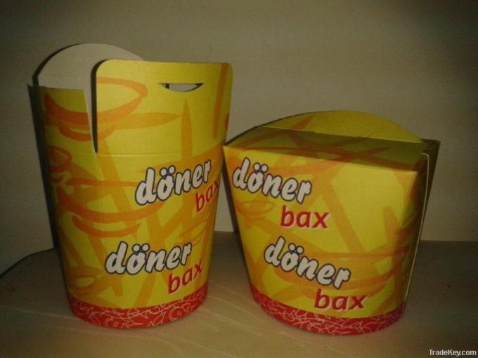 Коробка Doner высокоскоростной еды 26 oz бумажная формируя машину 80 чашек в минуту